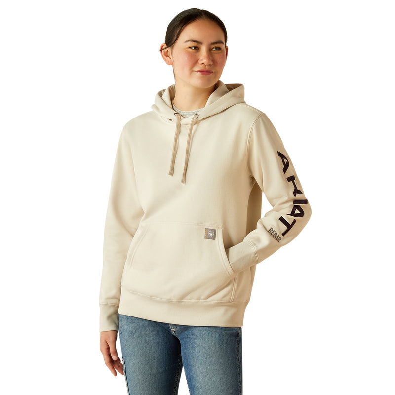 'Ariat' Women's Rebar Graphic Hoodie - Moonbeam