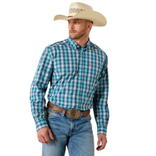 'Ariat' Men's Pro Series James Classic Fit Shirt - Blue