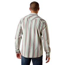 'Ariat' Men's Retro Hesperus Fitted Snap Shirt - Aquifer