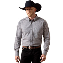 'Ariat' Men's Wrinkle Free Webb Classic Fit Shirt - December Sky Grey