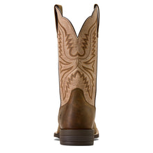 'Ariat' Men's Brush Creek Wide Square Toe Cowboy Boot - Aged Tan / Smokey Taupe