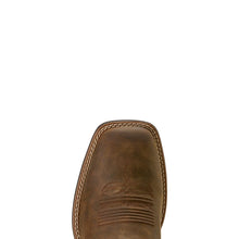'Ariat' Men's Brush Creek Wide Square Toe Cowboy Boot - Aged Tan / Smokey Taupe