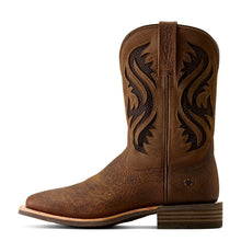 'Ariat' Men's Kanyon Toughstock VentTEK Wide Square Toe Cowboy Boot - Earth / Adobe Mocha Suede