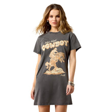 'ARIAT' Women's Wild West Tee Dress - Charcoal Mineral Wash