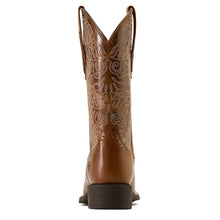 'Ariat' Women's Round Up Remuda Wide Square Toe Western Boot - Aged Tan
