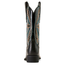 'ARIAT' Women's Round Up Ruidoso Wide Square Toe Western Boot - True Black