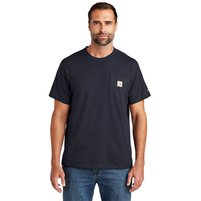 'Carhartt' Men's Force® Relaxed Fit Midweight Pocket T-Shirt - Navy