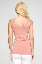 'YELETE' Women's Reversible V/U Neck Tank Top - Rose