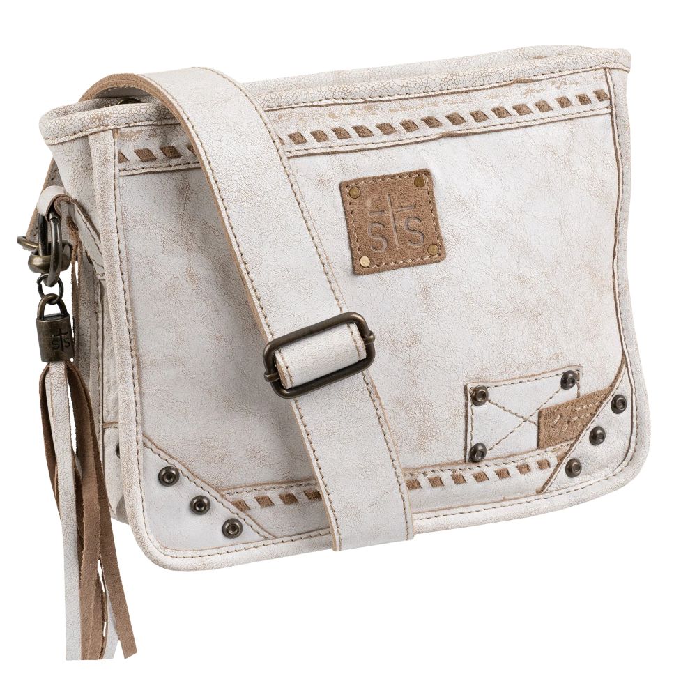 'Carroll Companies-STS' Women's Cremello Crossbody - White