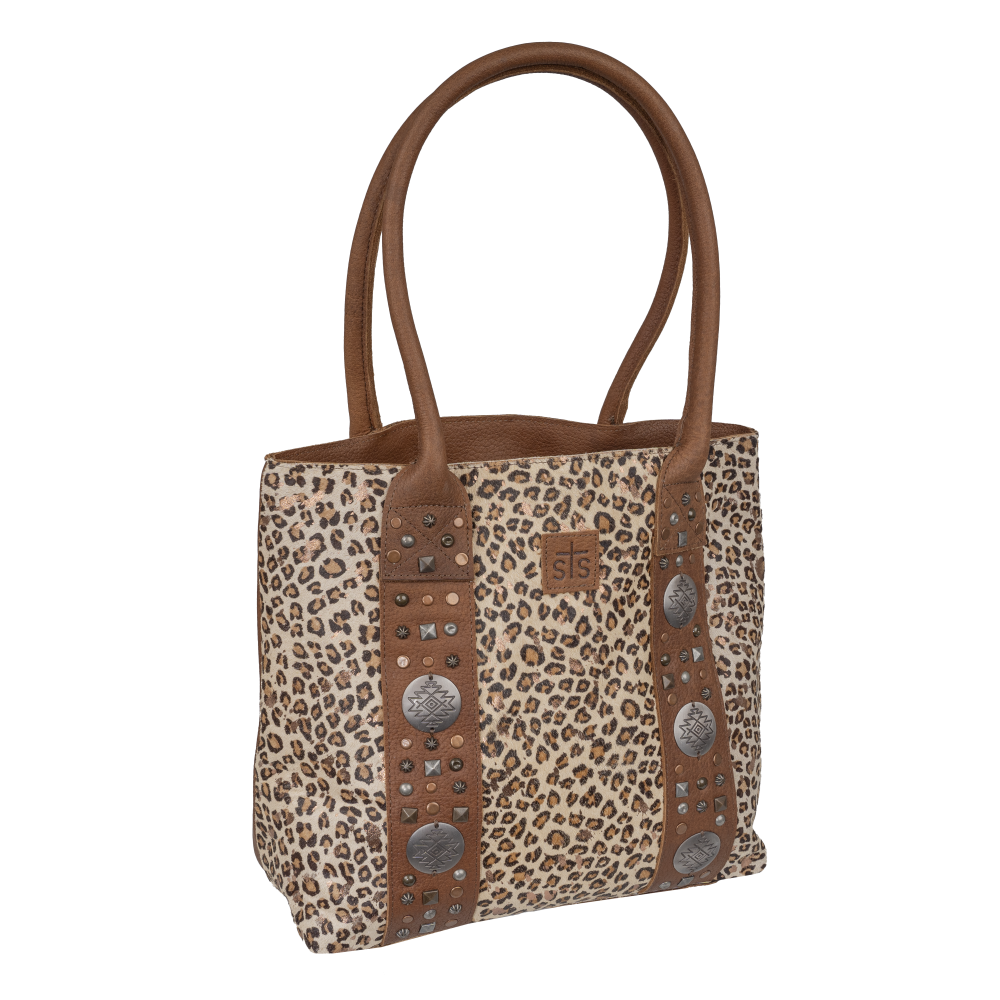 'Carroll Companies, Inc.' Women's Great Plains Tote Bag - Brown Leopard