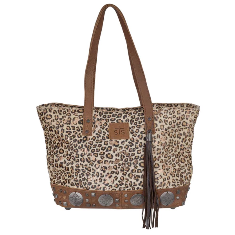 'Carroll Companies, Inc.' Women's Great Plains Tote Bag - Brown Leopard