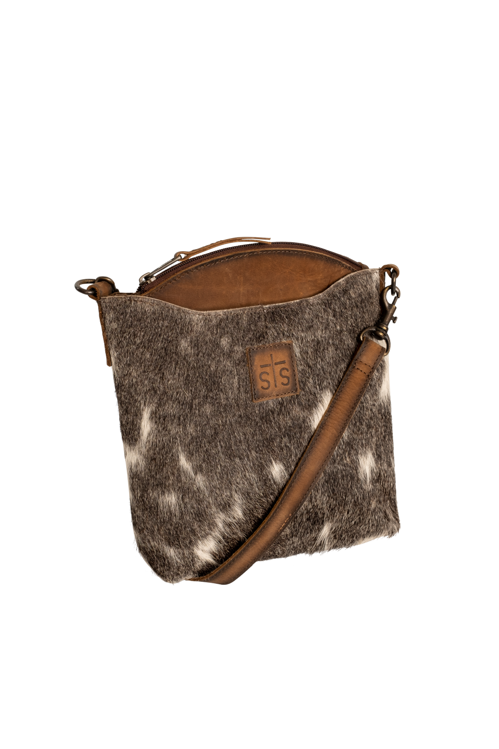 'Carroll Companies, Inc.' Women's Josie Cow Hide Crossbody - Brown