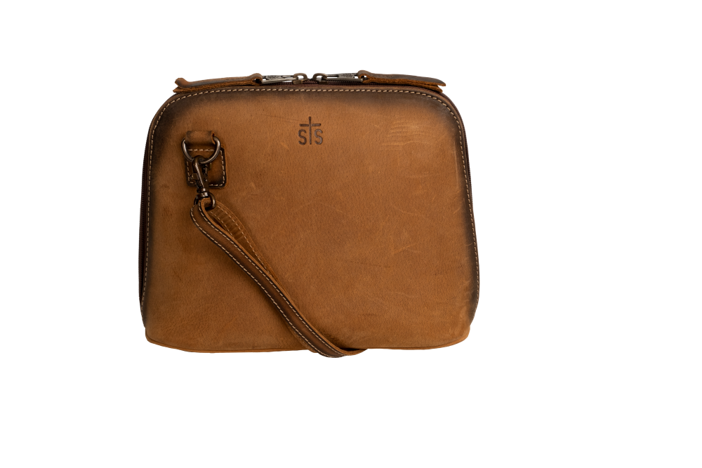 'Carroll Companies-STS' Women's Conceal Carry Baroness Weezy Crossbody - Brown