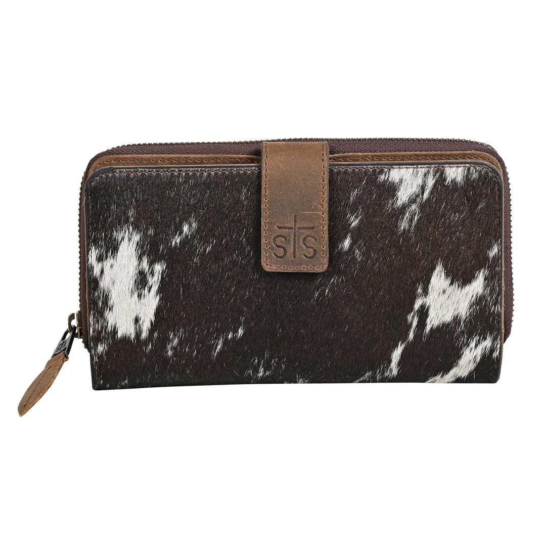 'Carroll Companies-STS' Women's Cowhide Chelsea Wallet - Black / Brown