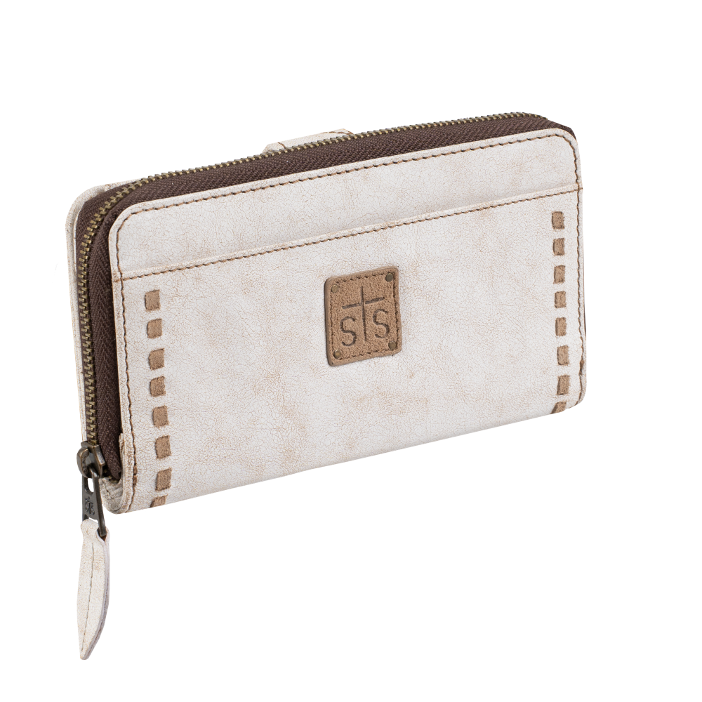 'Carroll Companies-STS' Women's Cremello Chelsea Wallet - White