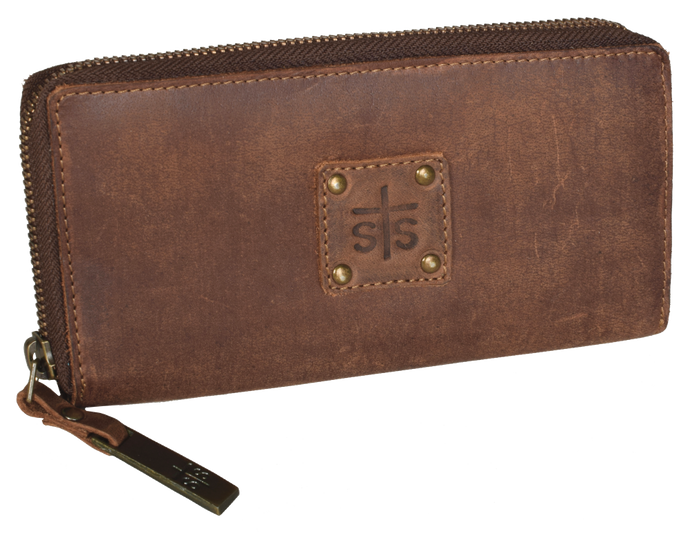 'Carroll Companies-STS' Women's Baroness Bi-Fold Zip Wallet - Brown