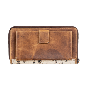 'Carroll Companies-STS' Women's Serengeti Bentley Wallet - Brown / Ivory