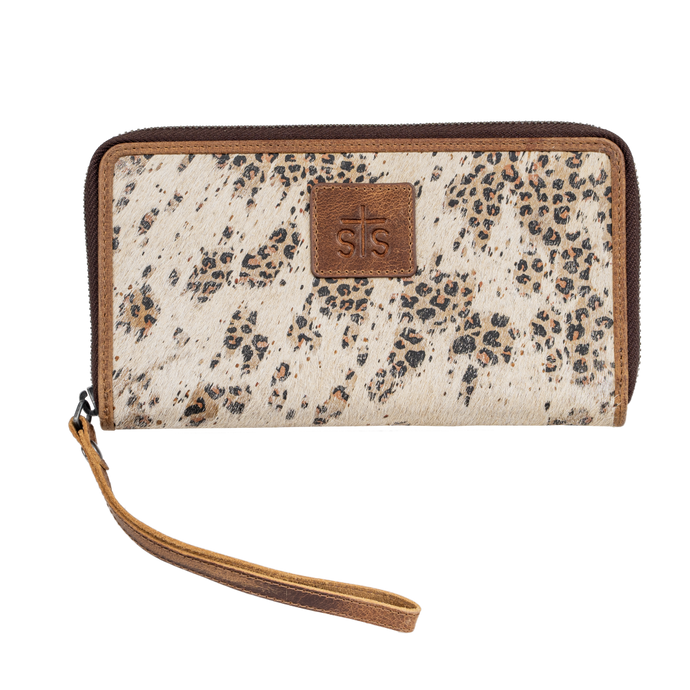 'Carroll Companies-STS' Women's Serengeti Bentley Wallet - Brown / Ivory