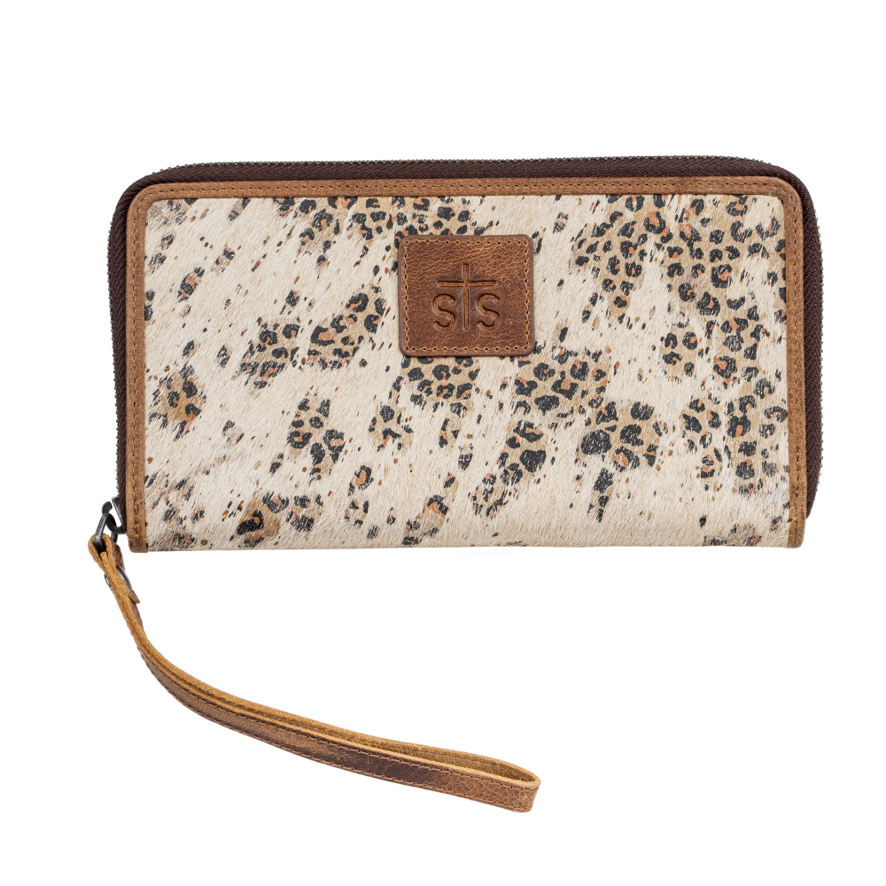 'Carroll Companies-STS' Women's Serengeti Bentley Wallet - Brown / Ivory