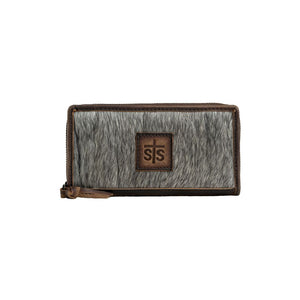 'Carroll Companies-STS' Women's Bifold 2 Wallet - Black / Brown