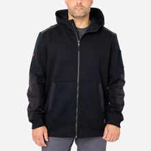 'Brunt' Men's Shevlin Hooded Full Zip - Black