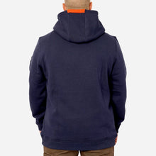'Brunt' Men's The Shevlin Hoodie - Navy Blue