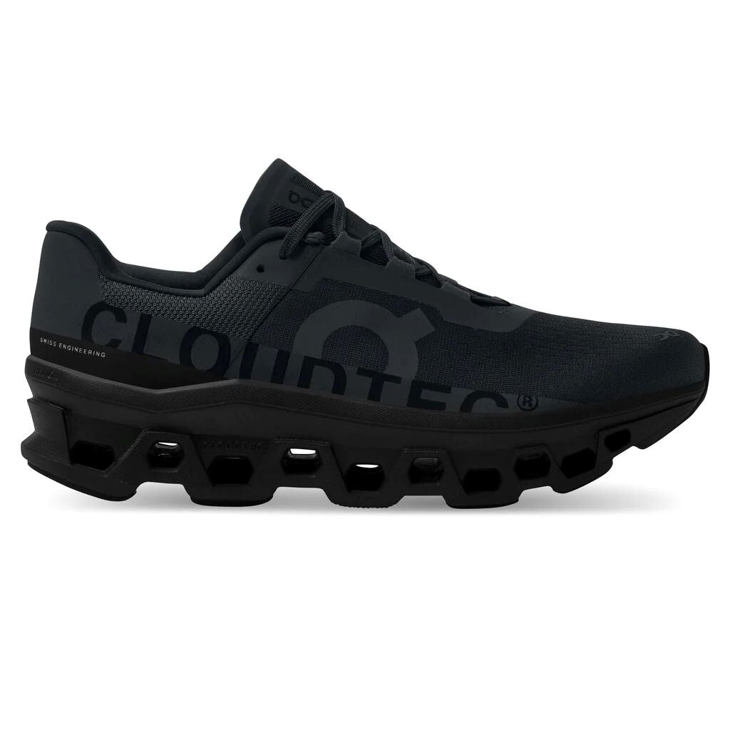 'On Running' Men's Cloudmonster -  Black / Black