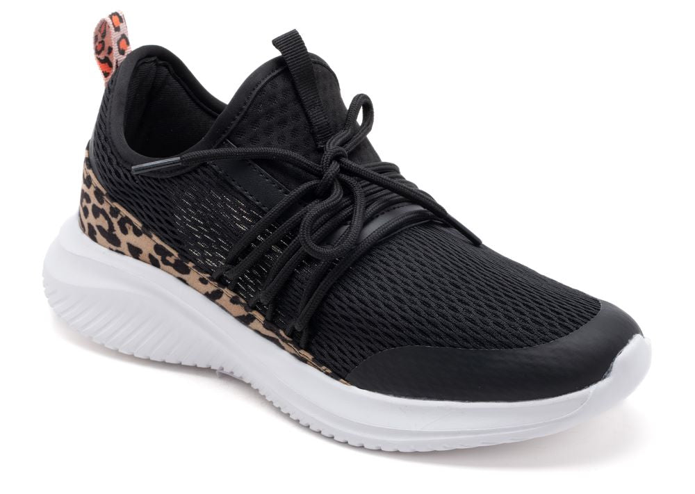 'Corky's' Women's Soft Serve Sneaker - Leopard