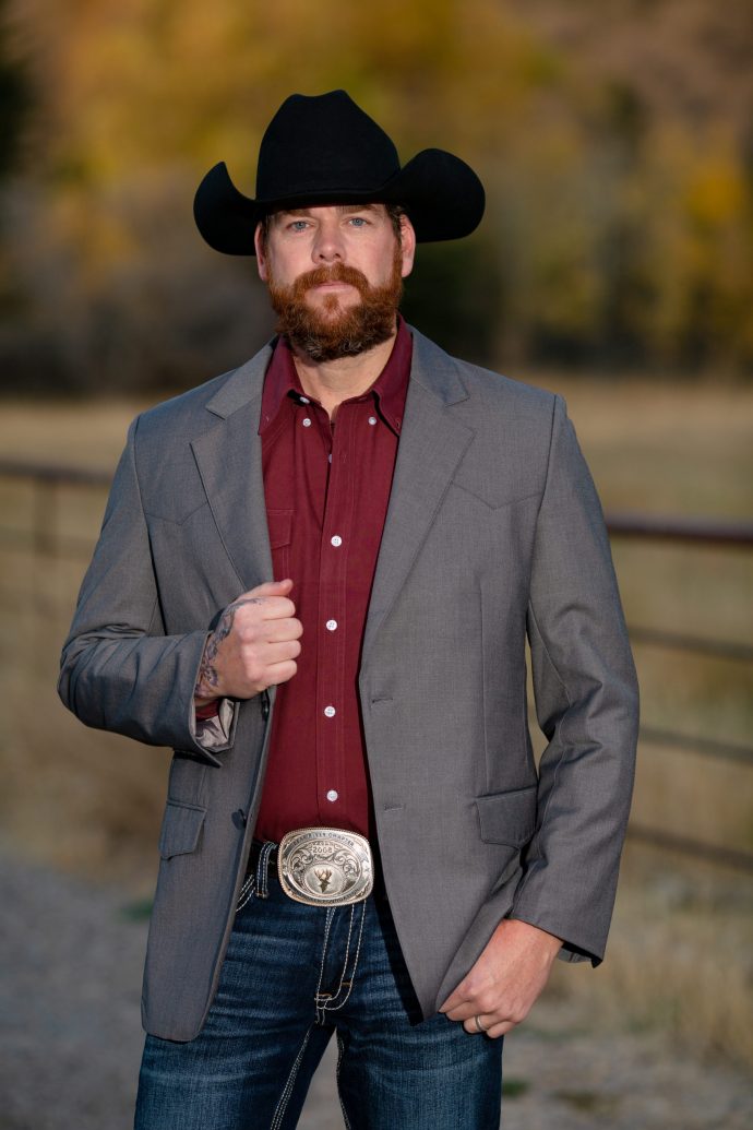 'Wyoming Traders' Men's Western Sport Jacket - Charcoal