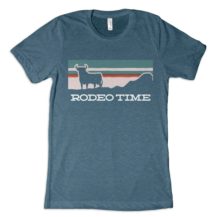 'Dale Brisby' Men's Sunset Rodeo Time Tee - Teal