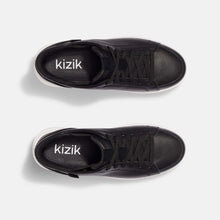 'KIZIK' Women's Sidney Leather Sneaker - Black