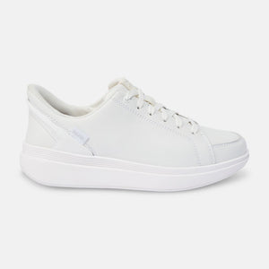 'KIZIK' Women's Sydney Leather Sneaker - White