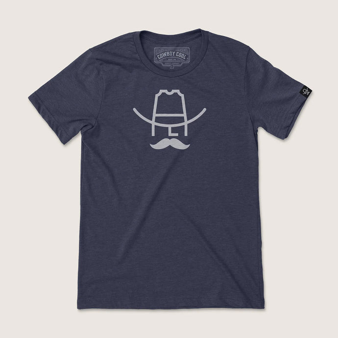 'Cowboy Cool' Unisex Hank T-Shirt - Heather Midnight Navy