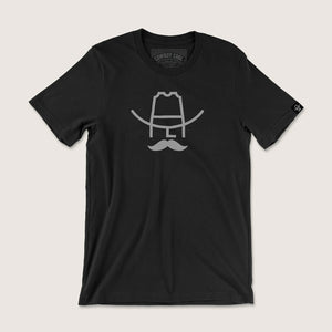 'Cowboy Cool' Unisex Hank T-Shirt - Black