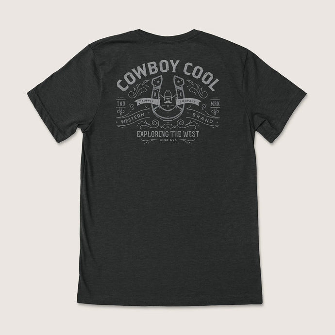 'Cowboy Cool' Unisex 1725 T-Shirt - Black Heather