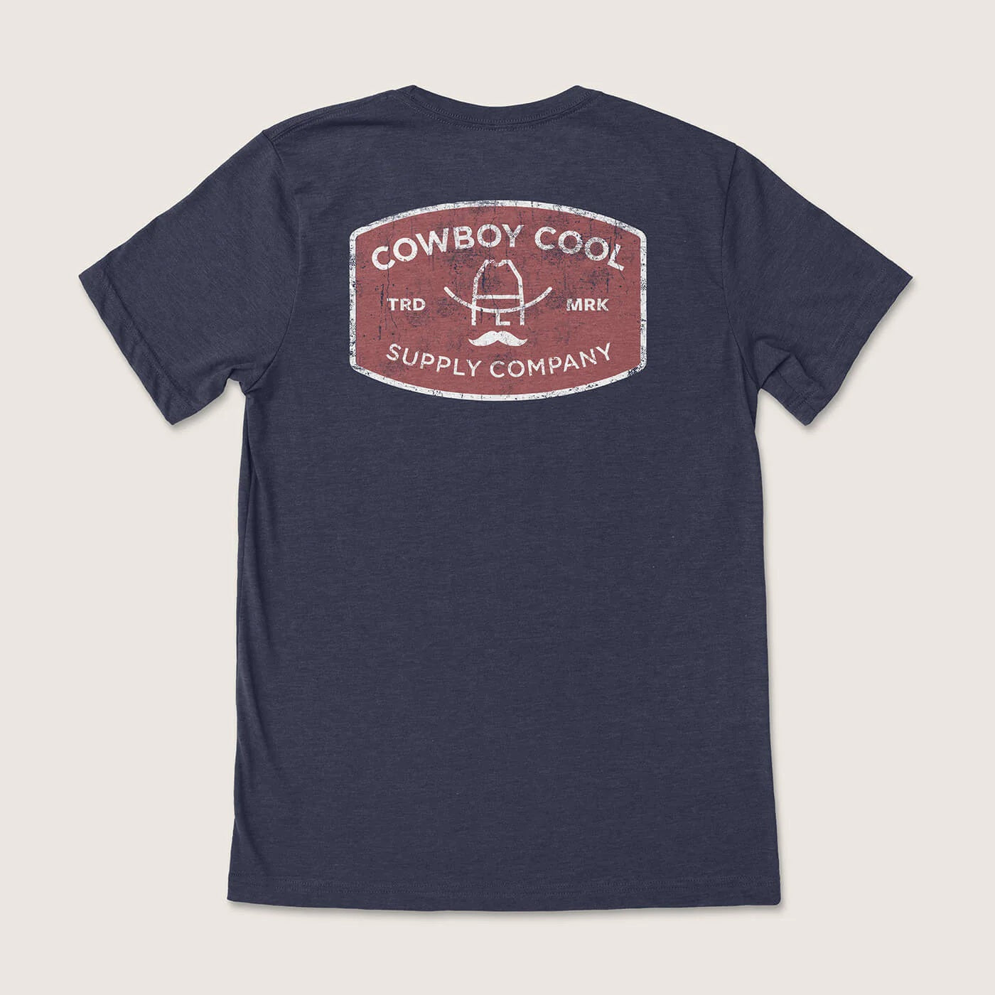 'Cowboy Cool' Unisex The Buckle T-Shirt - Midnight Navy