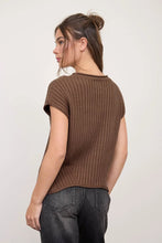 'Blu Pepper' Women's Short Sleeve Top - Brown