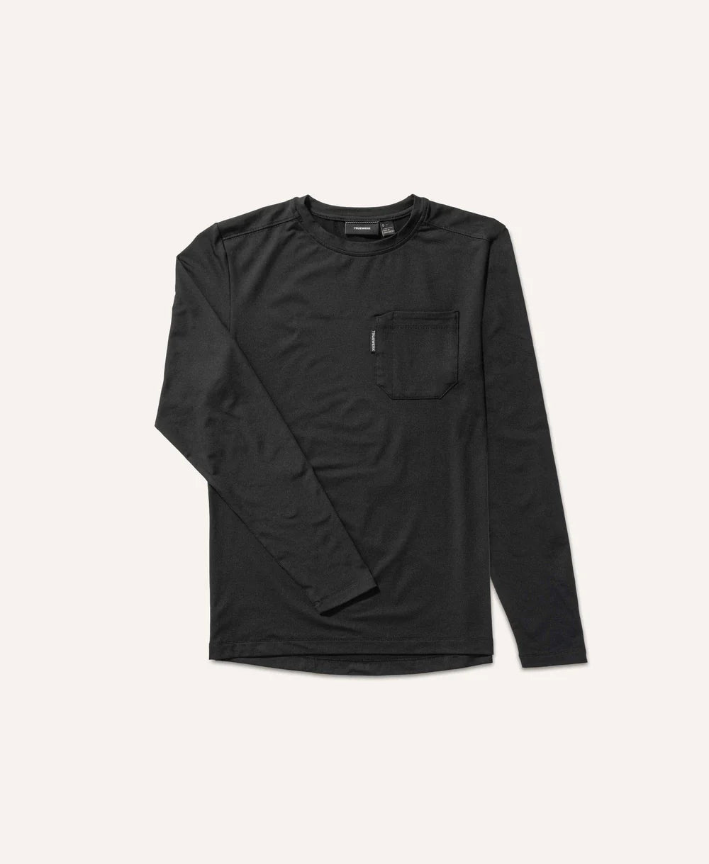 'Truewerk' Men's Tech Pocket Long Sleeve Tee - Black