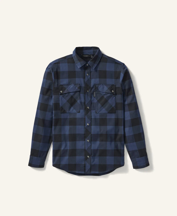 'Truewerk' Men's Tech Flannel - Navy Checkered