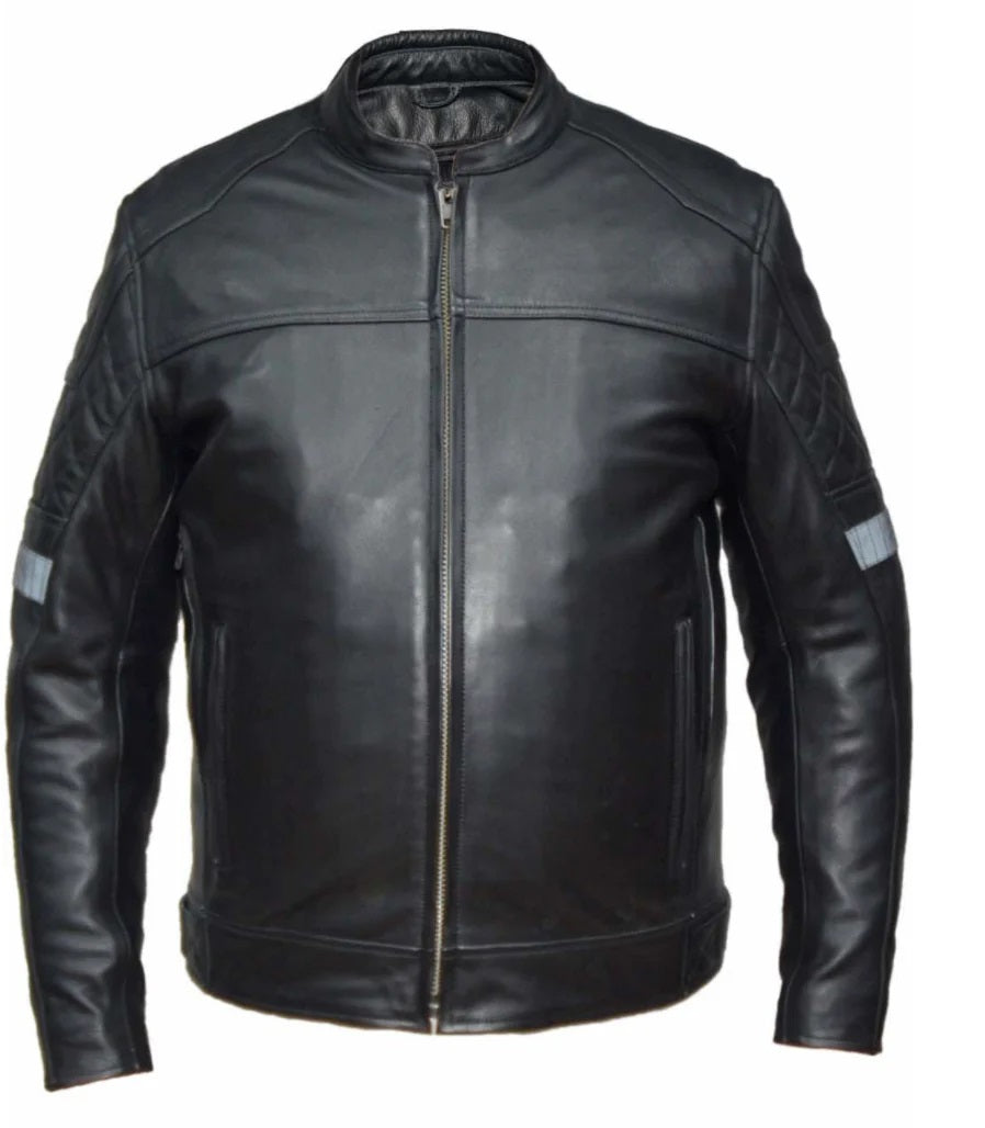 'Unik' Men's Ultra Leather Jacket - Black