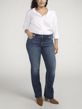 'SILVER JEANS CO' Women's Elyse Mid Rise Slim Bootcut Jeans - Indigo (Plus Size)