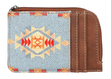 'Montana West' Wrangler Southwestern Art Print Mini Zip Card Case - Brown