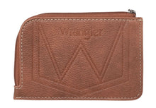 'Montana West' Wrangler Southwestern Art Print Mini Zip Card Case - Brown