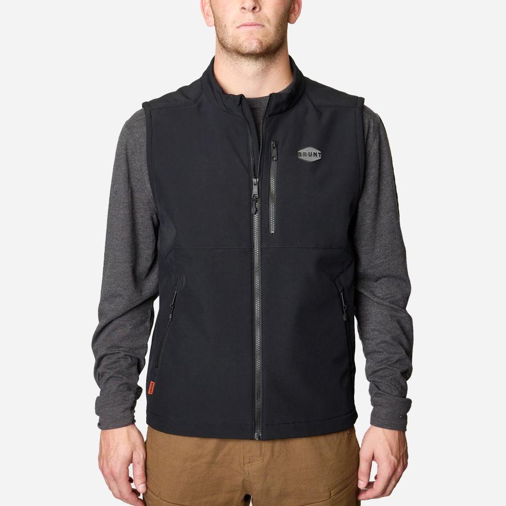 Carhartt' Men's Sandstone Mock-Neck Sherpa Vest - Dark Brown