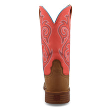 'Twisted X' Women's 11" Tech X Square Toe - Saddle / Salmon