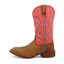 'Twisted X' Women's 11" Tech X Square Toe - Saddle / Salmon