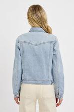 'Risen' Women's Classic Denim Jacket - Light Wash