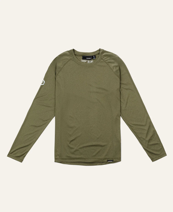 'Truewerk' Men's B1 Long Sleeve Tee - Heathered Olive