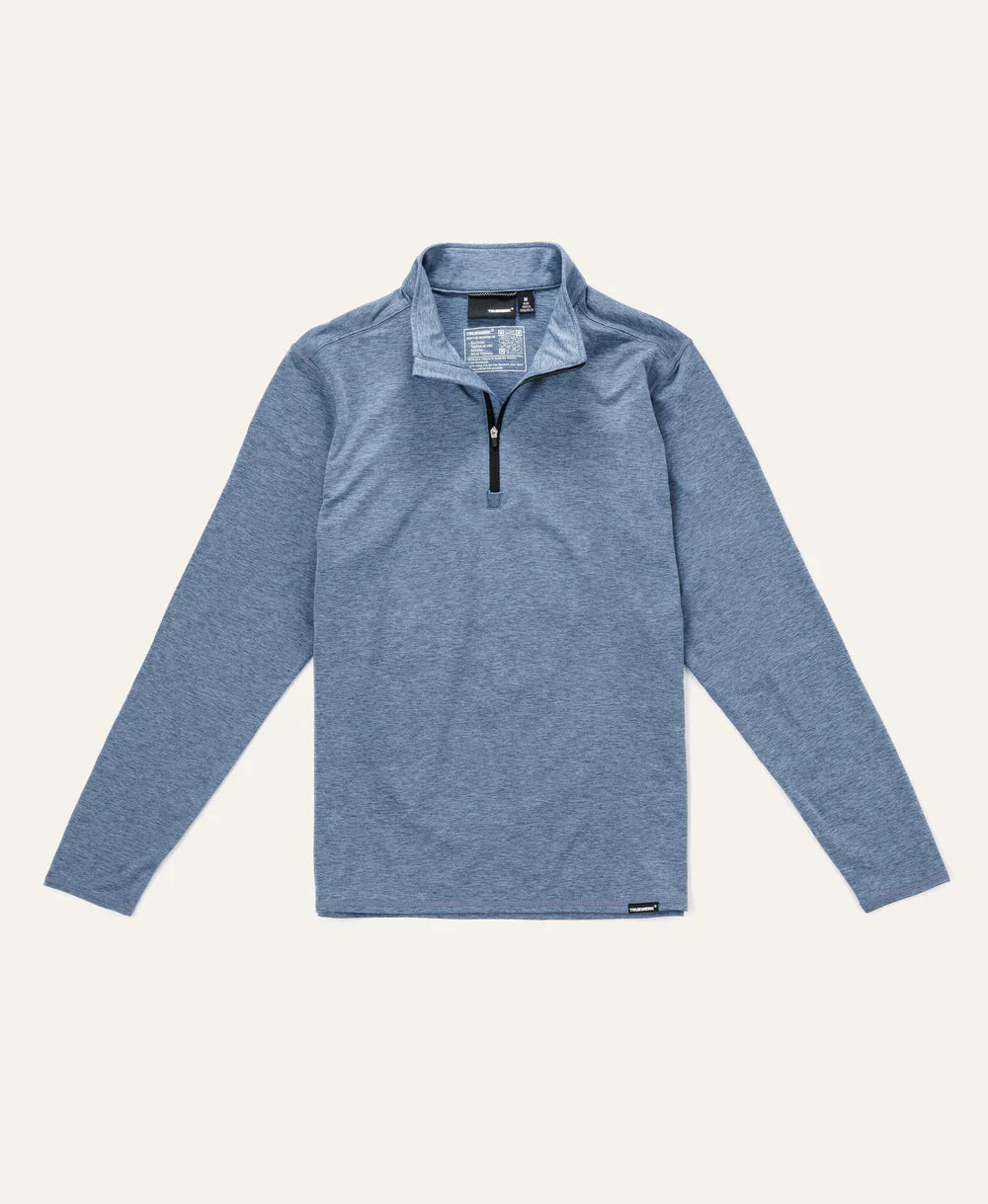 'Truewerk' Men's B2 Quarter Zip Sweatshirt - Heathered Flint