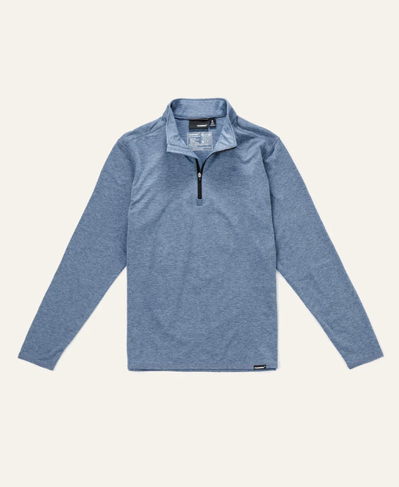 'Truewerk' Men's B2 Quarter Zip Sweatshirt - Heathered Flint
